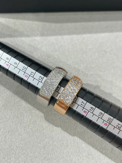 [Glimmer]LIENS EVIDENCE  DIAMOND PAVED RING