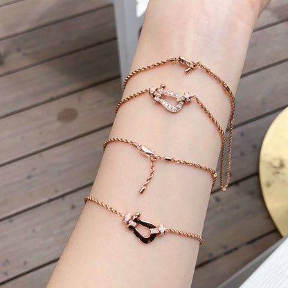 [Glimmer]FORCE 10 PINK GOLD DIAMOND NECKLACE