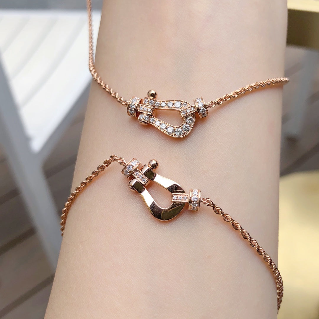 [Glimmer]FORCE 10 PINK GOLD DIAMOND NECKLACE