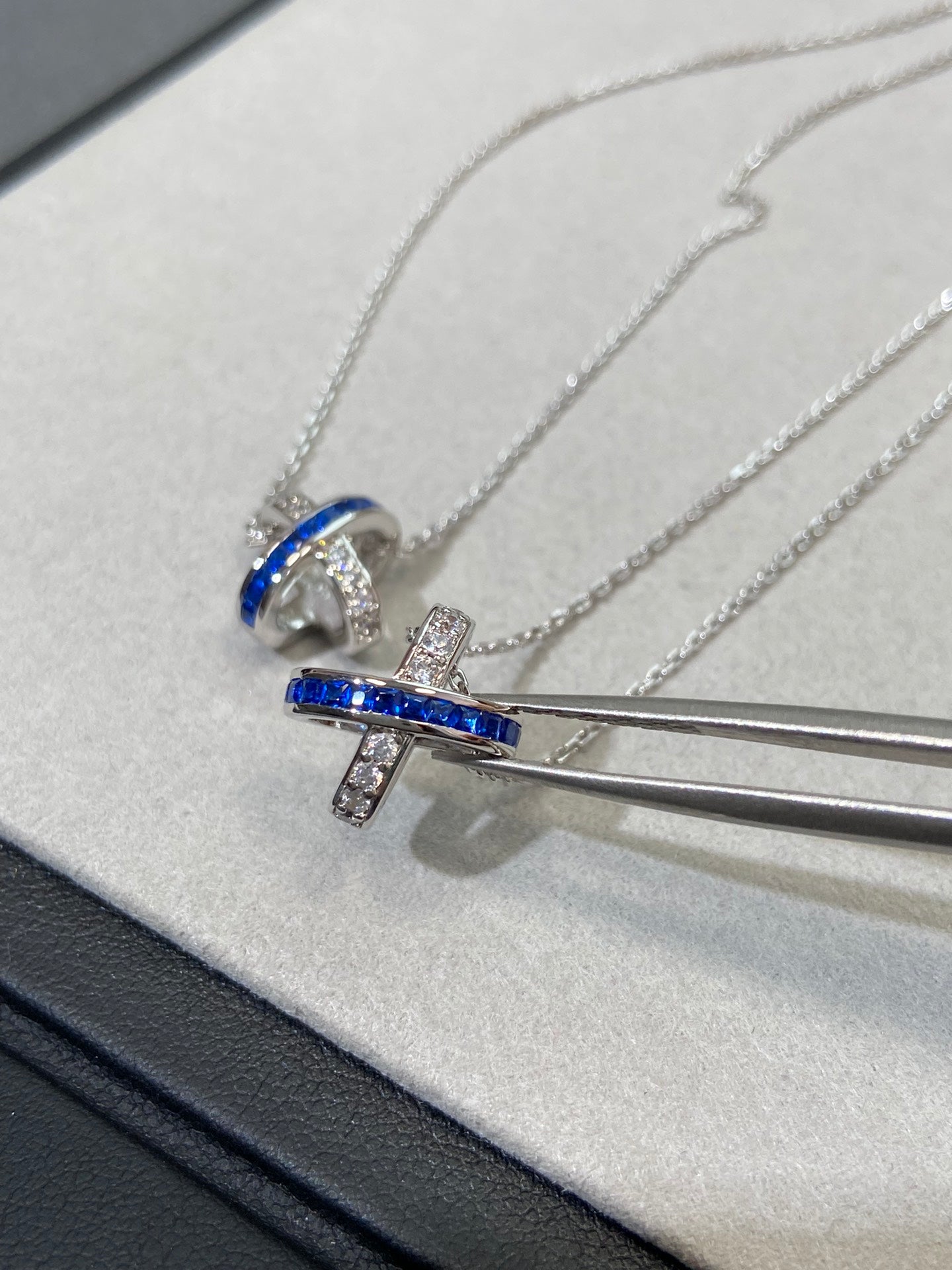 [Glimmer]LIENS DIAMOND SILVER NECKLACE