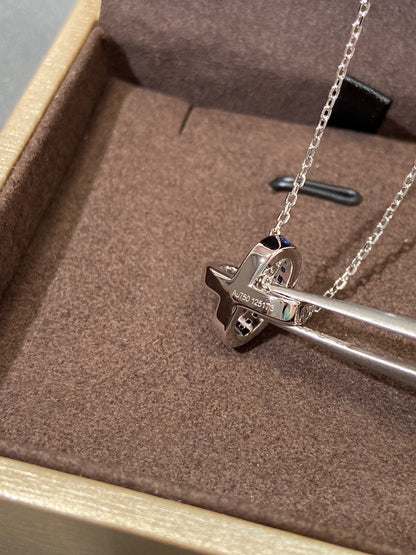 [Glimmer]LIENS DIAMOND SILVER NECKLACE