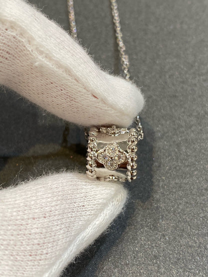 [Glimmer]PERLEE PEDANT SIVLER DIAMOND NECKLACE