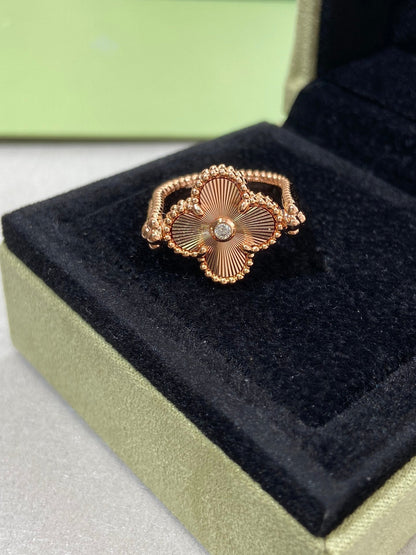 [Glimmer]CLOVER RIVERSIBLE Glimmer GOLD RING