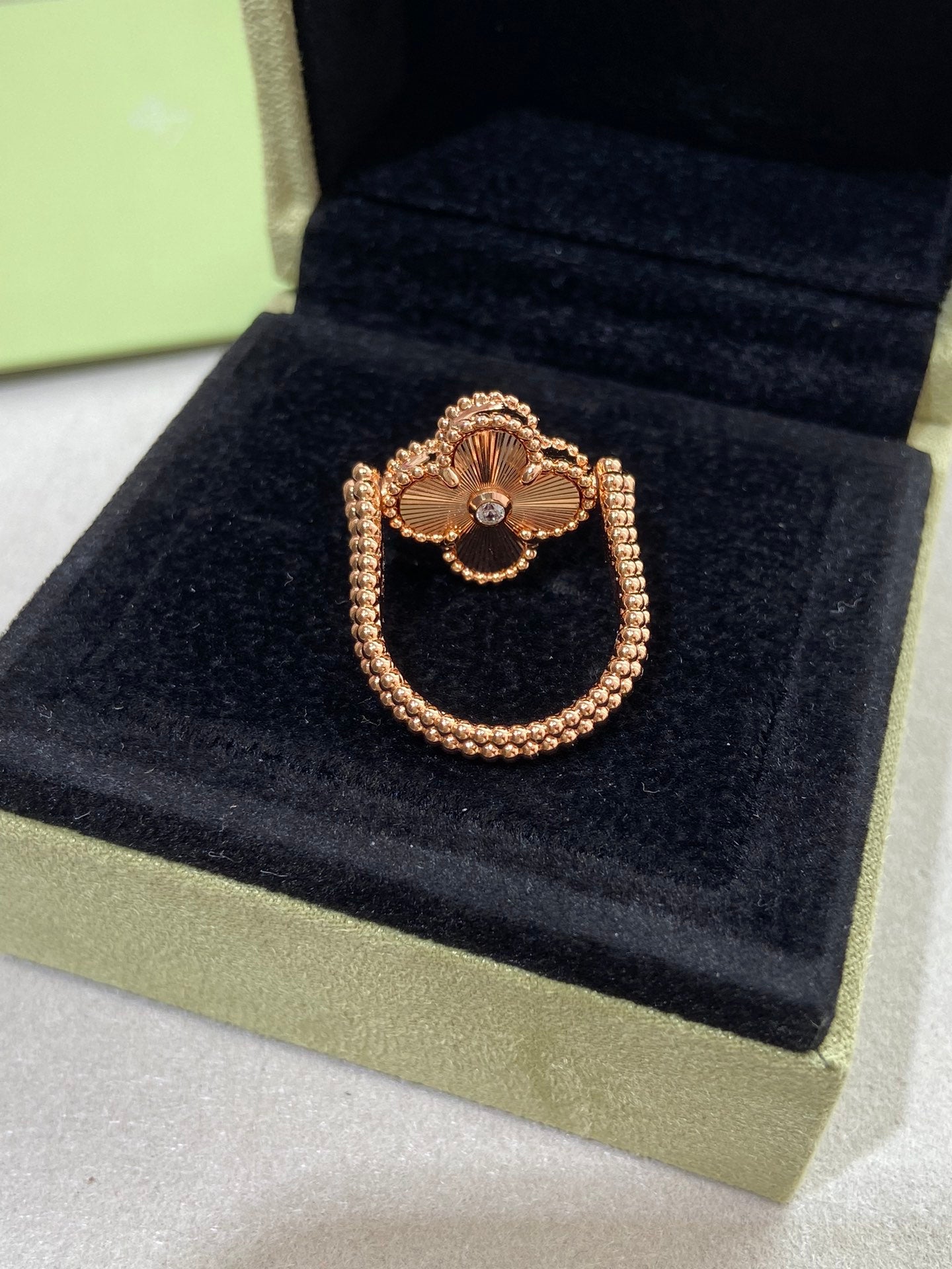 [Glimmer]CLOVER RIVERSIBLE Glimmer GOLD RING