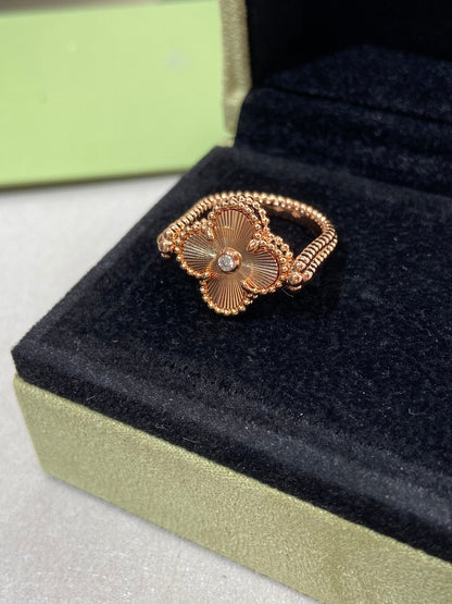 [Glimmer]CLOVER RIVERSIBLE Glimmer GOLD RING