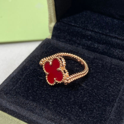 [Glimmer]CLOVER RIVERSIBLE Glimmer GOLD RING