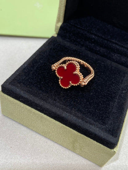 [Glimmer]CLOVER RIVERSIBLE Glimmer GOLD RING
