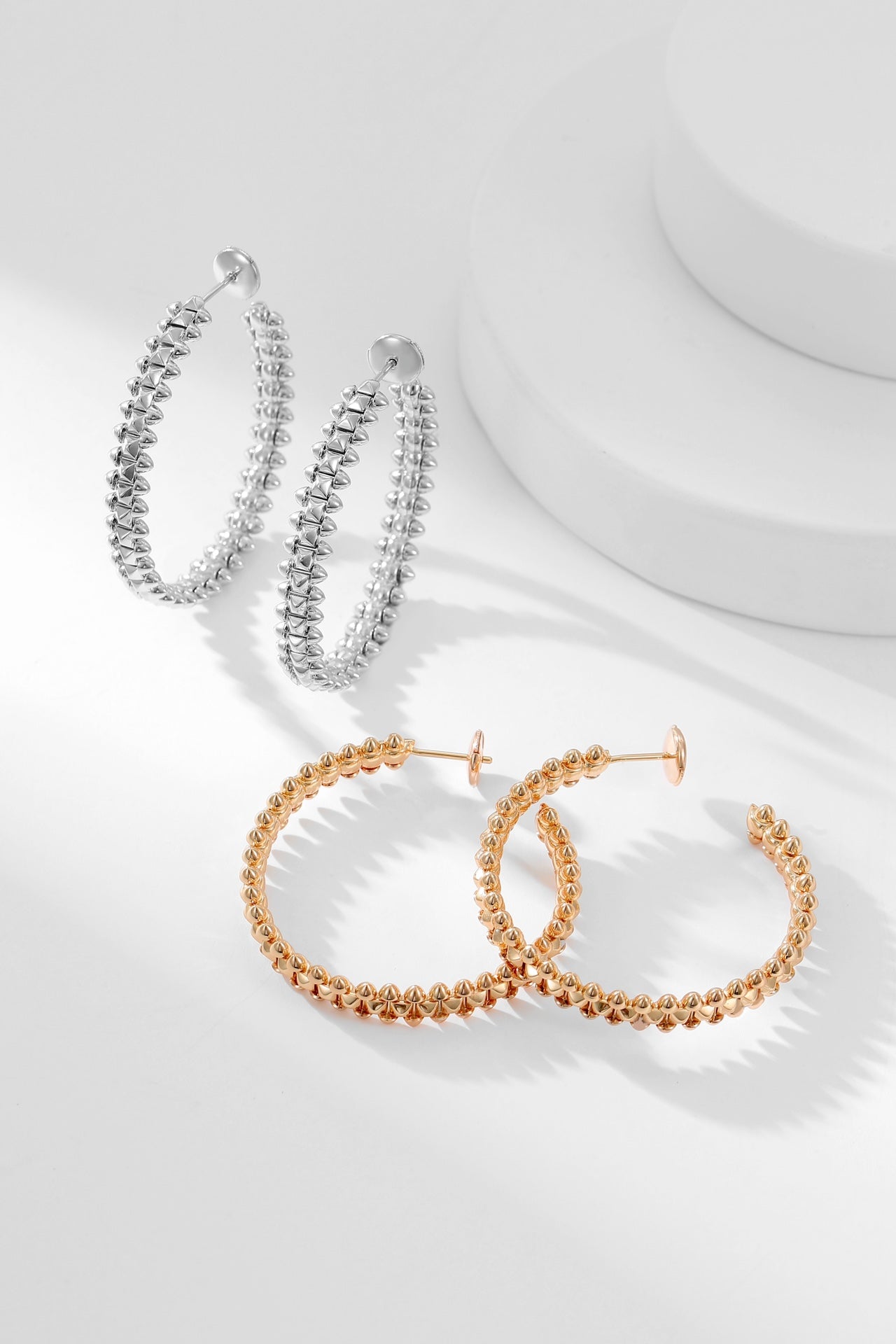 [Glimmer]CLASH HOOP EARRINGS