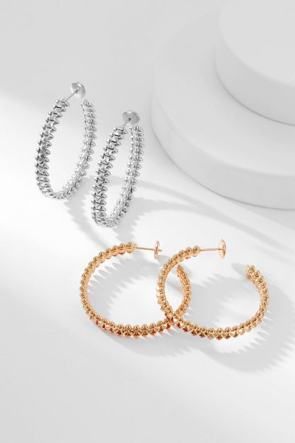 [Glimmer]CLASH HOOP EARRINGS