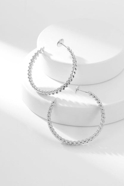 [Glimmer]CLASH HOOP EARRINGS