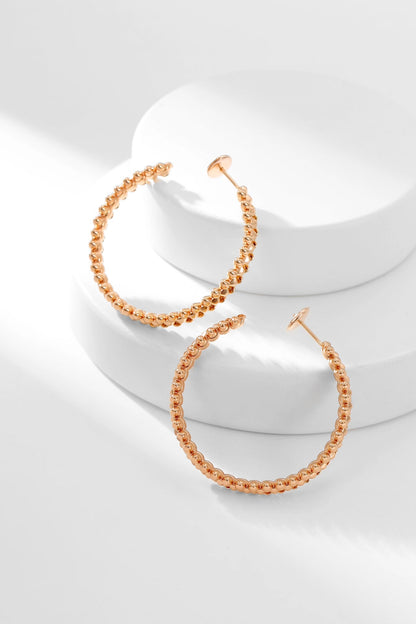 [Glimmer]CLASH HOOP EARRINGS