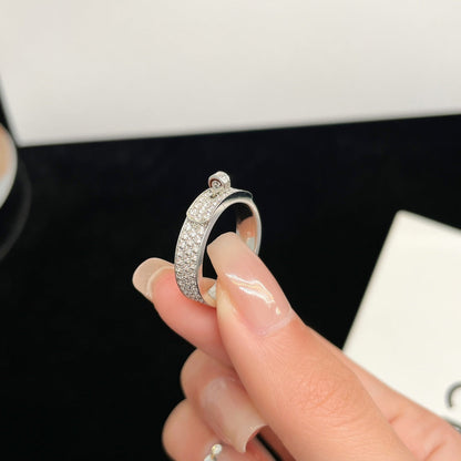 [Glimmer]KELLY SILVER DIAMOND RING