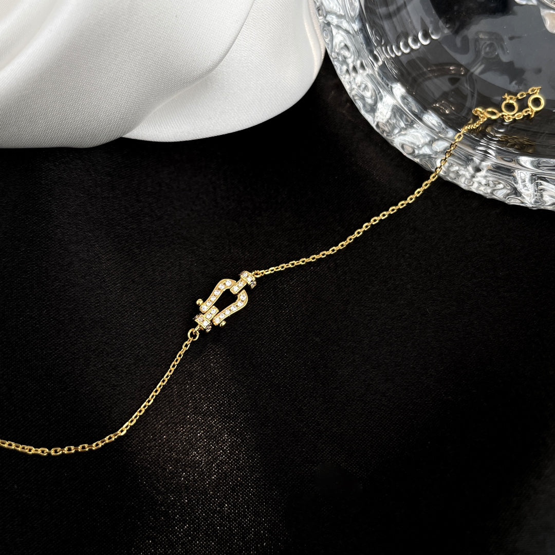 [Glimmer]FORCE 10 FULL DIAMOND BUCKLE CHAIN LINK MINI MODEL