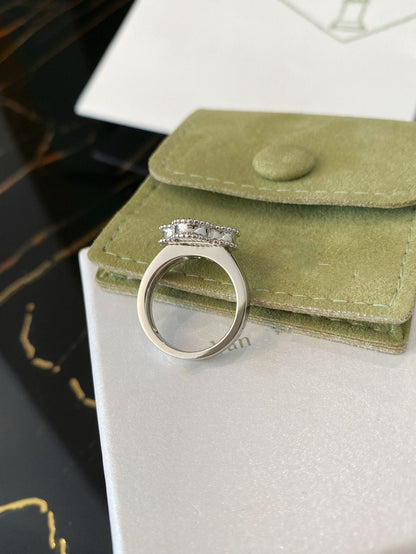 [Glimmer]CLOVER SILVER RING