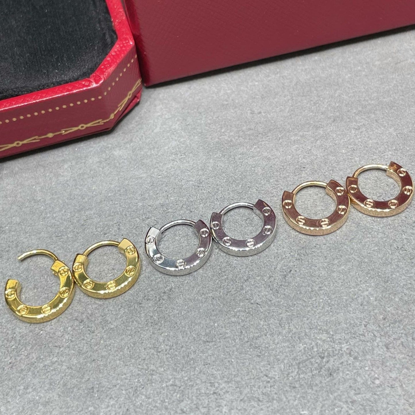 [Glimmer]LOVE MINI EARRINGS