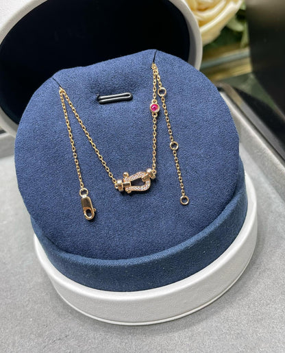 [Glimmer]FORCE 10 DIAMOND PINK GOLD NECKLACE