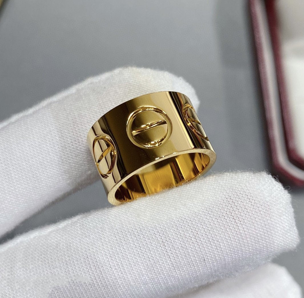 [Glimmer]LOVE 11MM LARGE RING