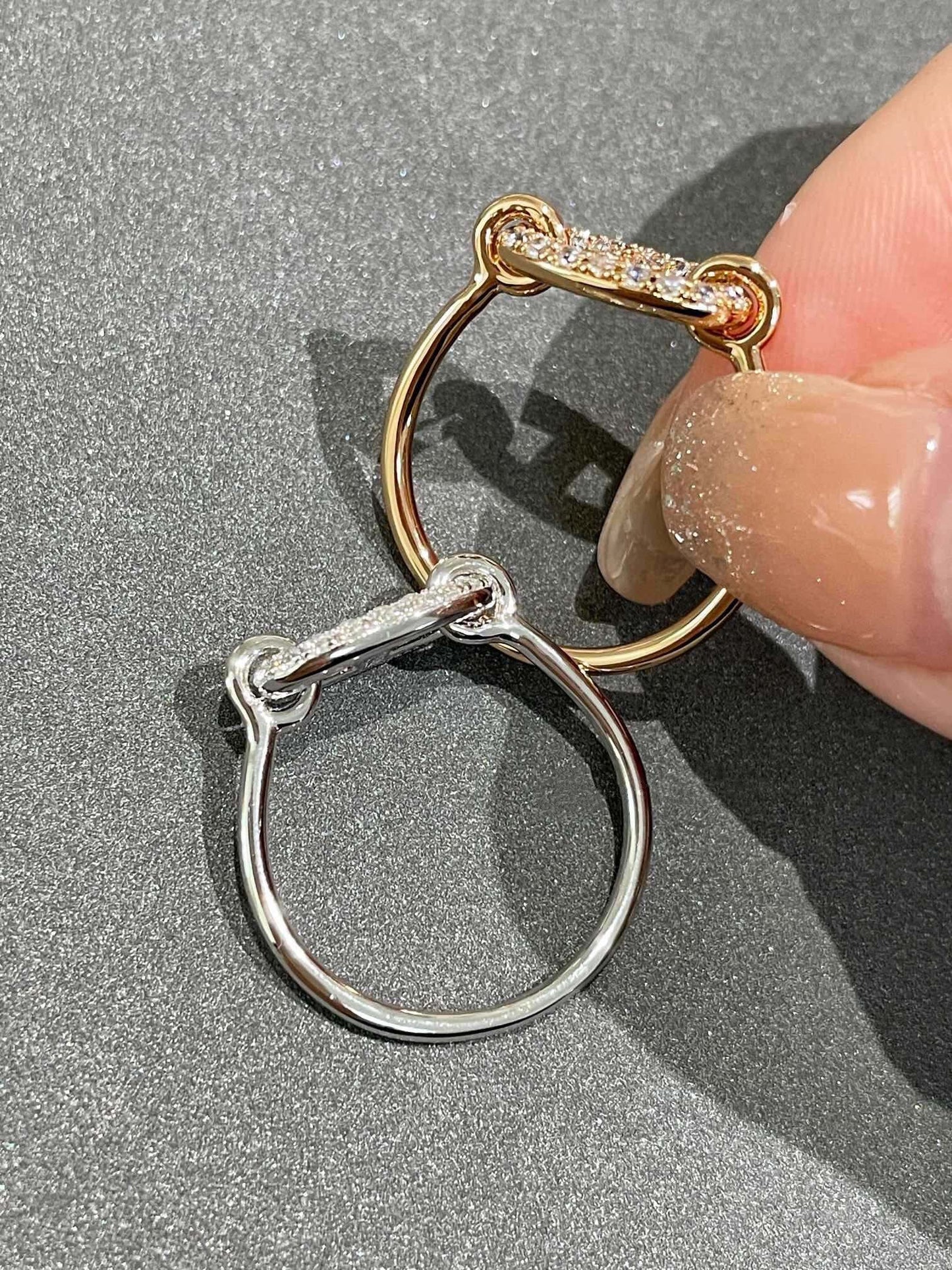 [Glimmer]RONDE SMALL DIAMOND RING