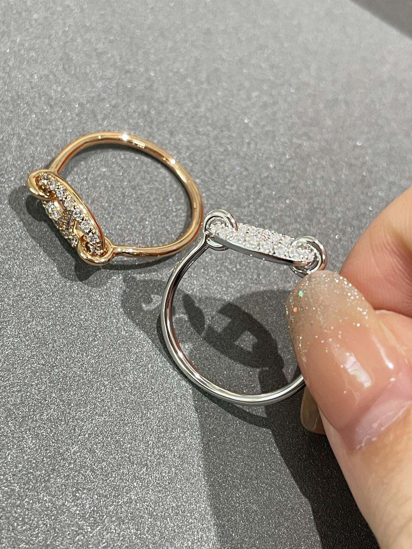 [Glimmer]RONDE SMALL DIAMOND RING
