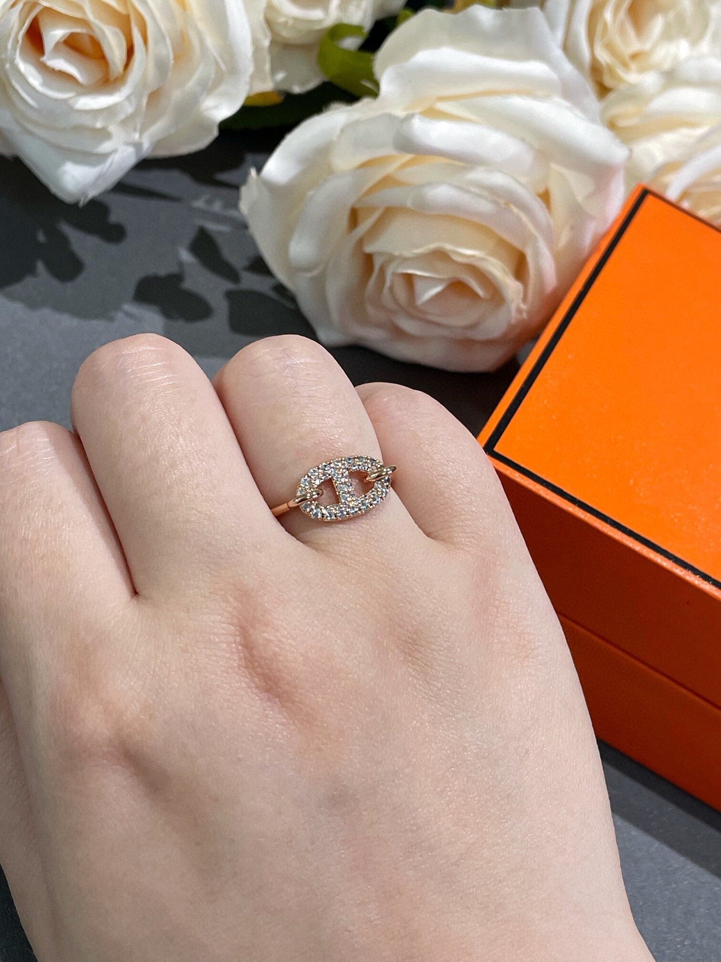 [Glimmer]RONDE SMALL DIAMOND RING