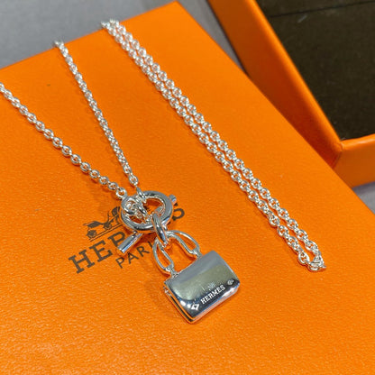 [Glimmer]CONSTANCE PEDANT SILVER NECKLACE