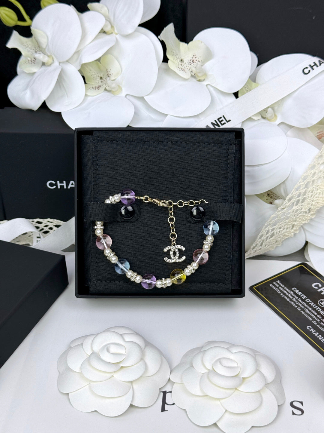 [Glimmer]Colorful Transparent Resin Bracelet