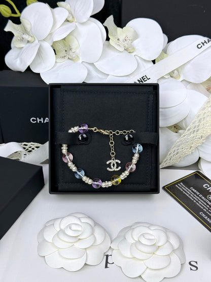 [Glimmer]Colorful Transparent Resin Bracelet