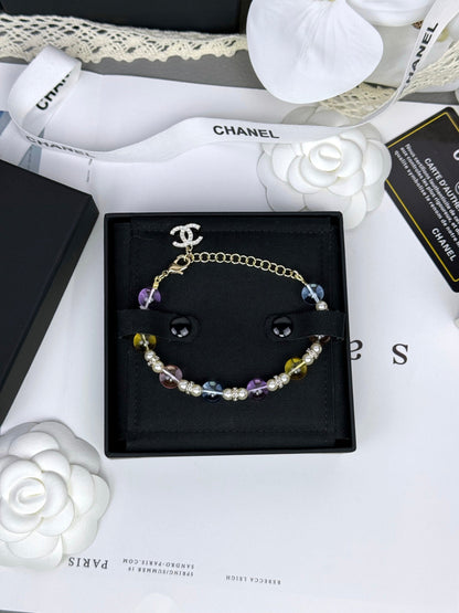 [Glimmer]Colorful Transparent Resin Bracelet