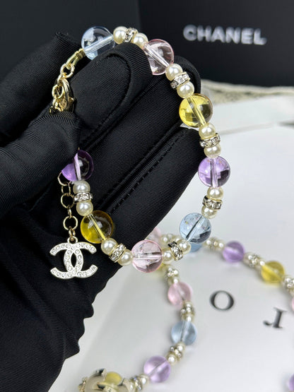[Glimmer]Colorful Transparent Resin Bracelet