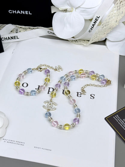 [Glimmer]Colorful Transparent Resin Bracelet