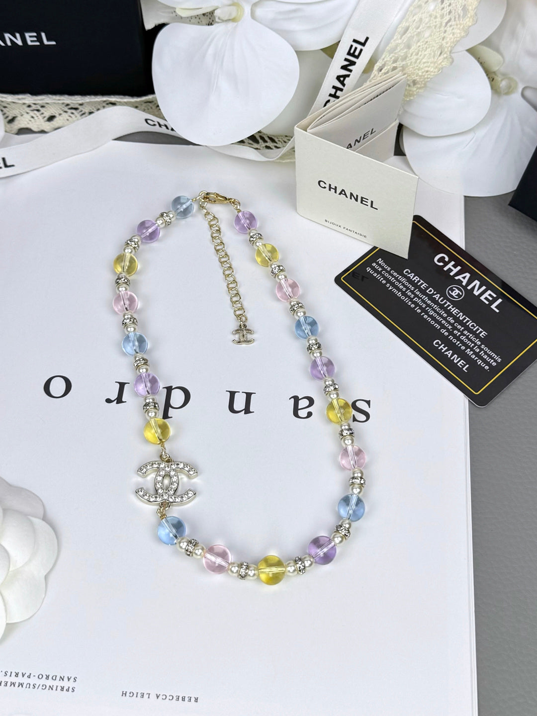 [Glimmer]26C New Spring Collection Colorful Transparent Resin Necklace