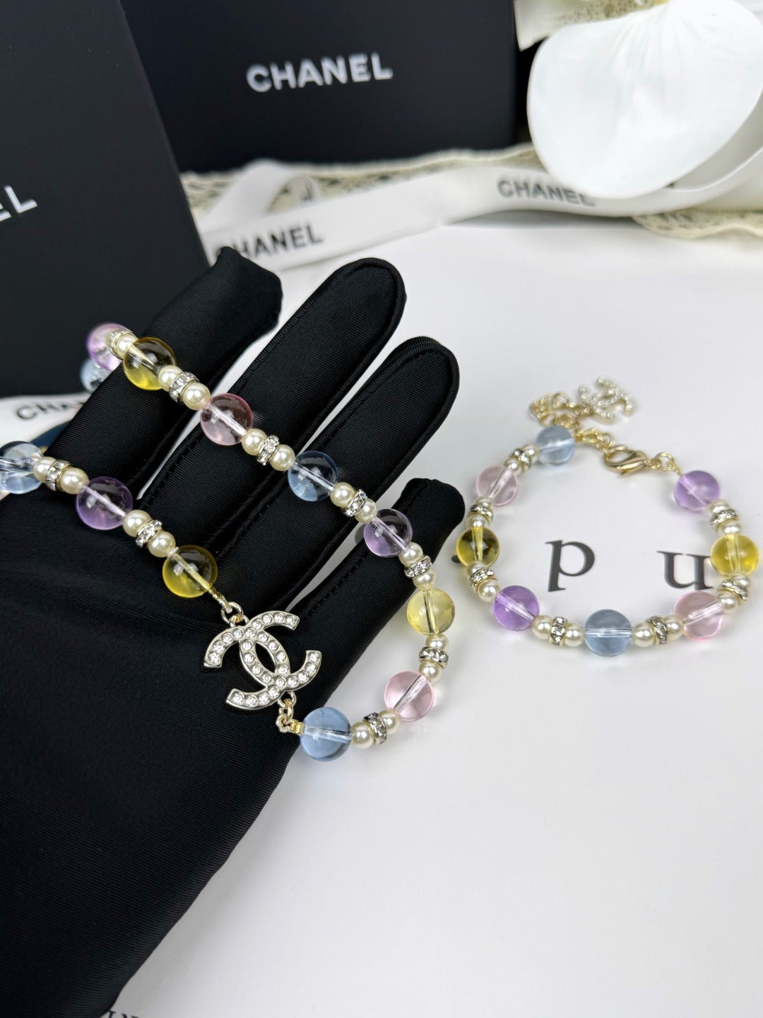 [Glimmer]26C New Spring Collection Colorful Transparent Resin Necklace