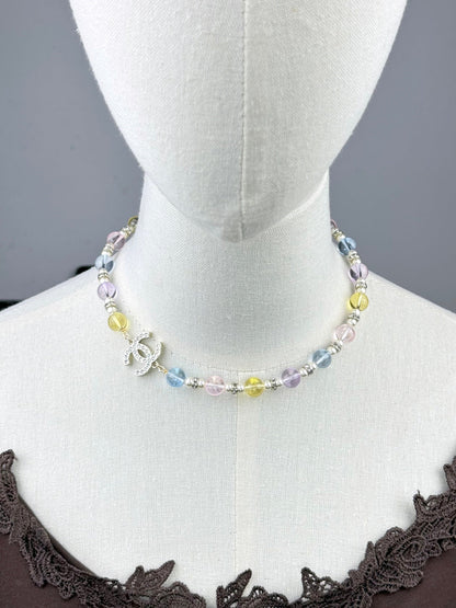 [Glimmer]26C New Spring Collection Colorful Transparent Resin Necklace