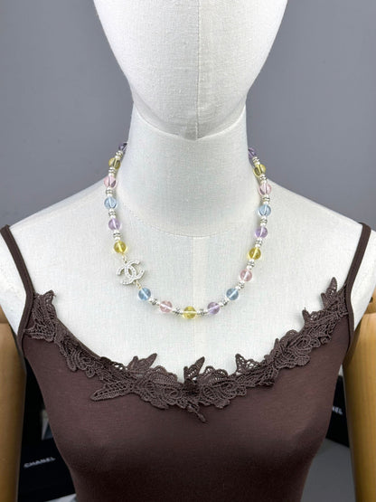 [Glimmer]26C New Spring Collection Colorful Transparent Resin Necklace