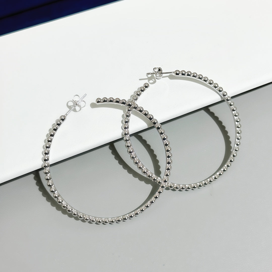 [Glimmer]SMOOTH BEAD STUD EARRINGS