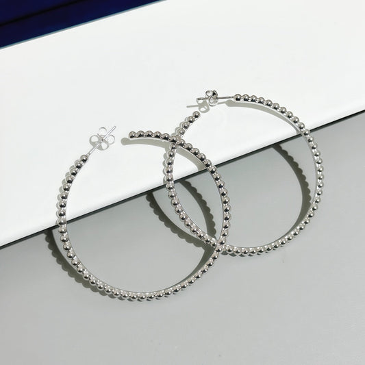 [Glimmer]SMOOTH BEAD STUD EARRINGS