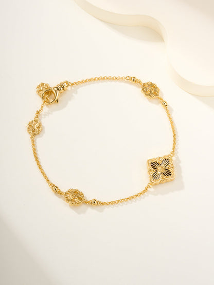 [Glimmer]B.C.L ENAMELED One-Flower Bracelet£¨Various Colors)