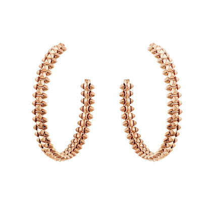 [Glimmer]CLASH LARGE HOOP EARRINGS