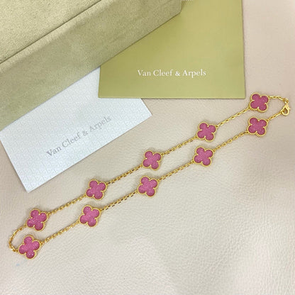 [Liorra Jewelry]CLOVER 10 MOTIFS  NEW BUBBLE PINK ENAMEL