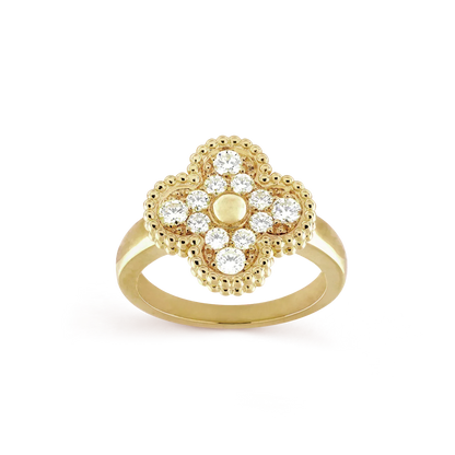 [Glimmer]CLOVER DIAMOND RING