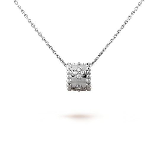 [Glimmer]PERLEE PEDANT SIVLER DIAMOND NECKLACE