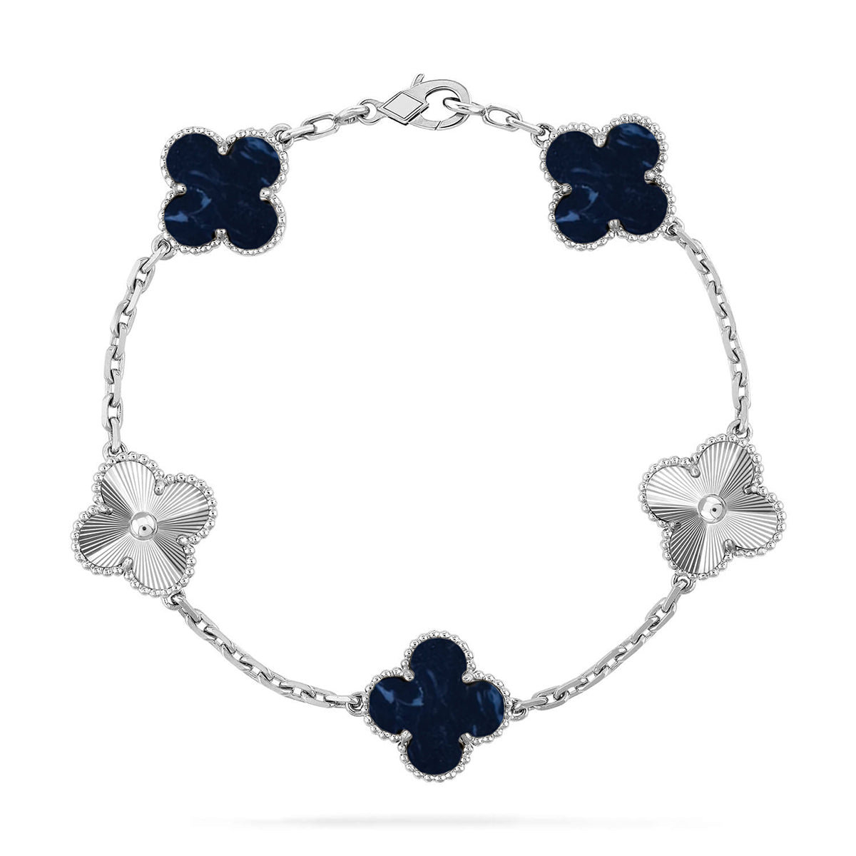 [Glimmer]CLOVER 5 MOTIF PIETERSITE BRACELET COLLECTION