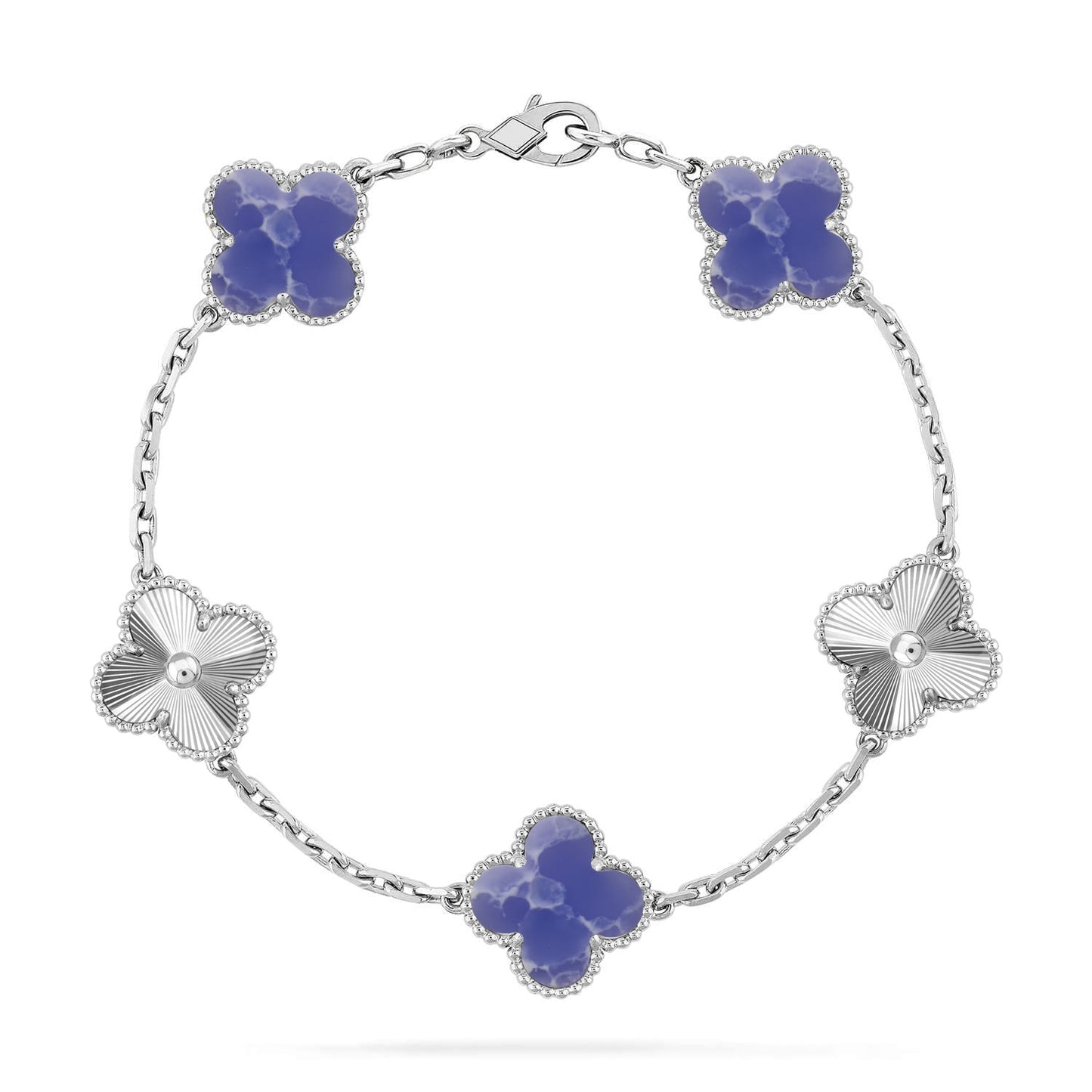 [Glimmer]CLOVER 5 MOTIF BLUE VEINS BRACELET COLLECTION