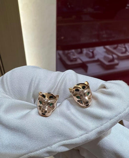 [?Glimmer]CHRRTAH-PRINT STUD EARRINGS, THREE COLORS