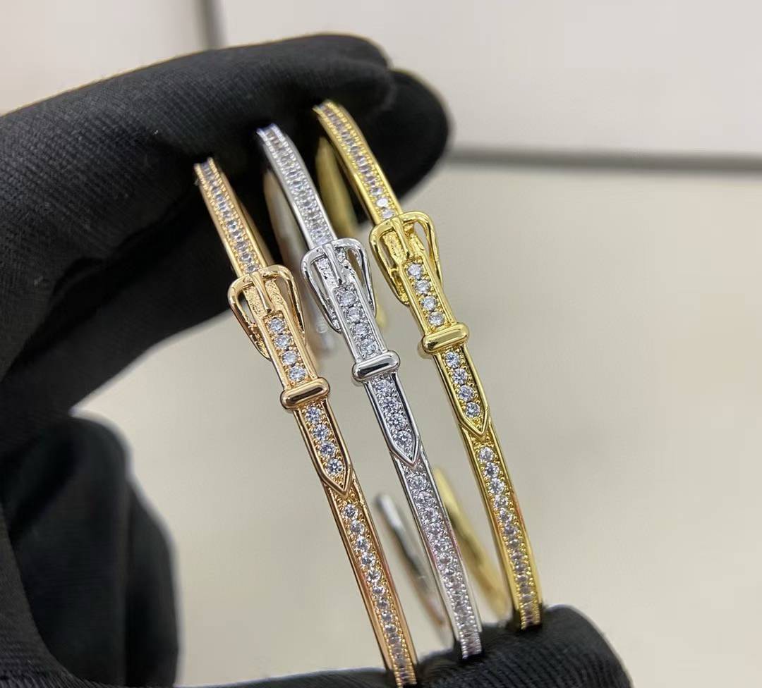 [?Glimmer]DIAMOND-ENCRUSTED BRACELET THREE COLORS