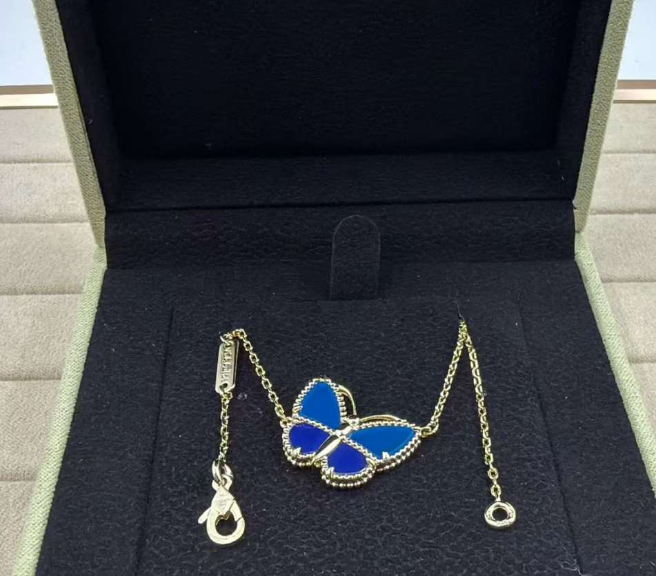 [Glimmer]BUTTERFLY BLUE   NECKLACE