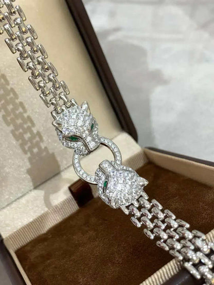 [Glimmer] DOUBLE PANTHER BRACELET