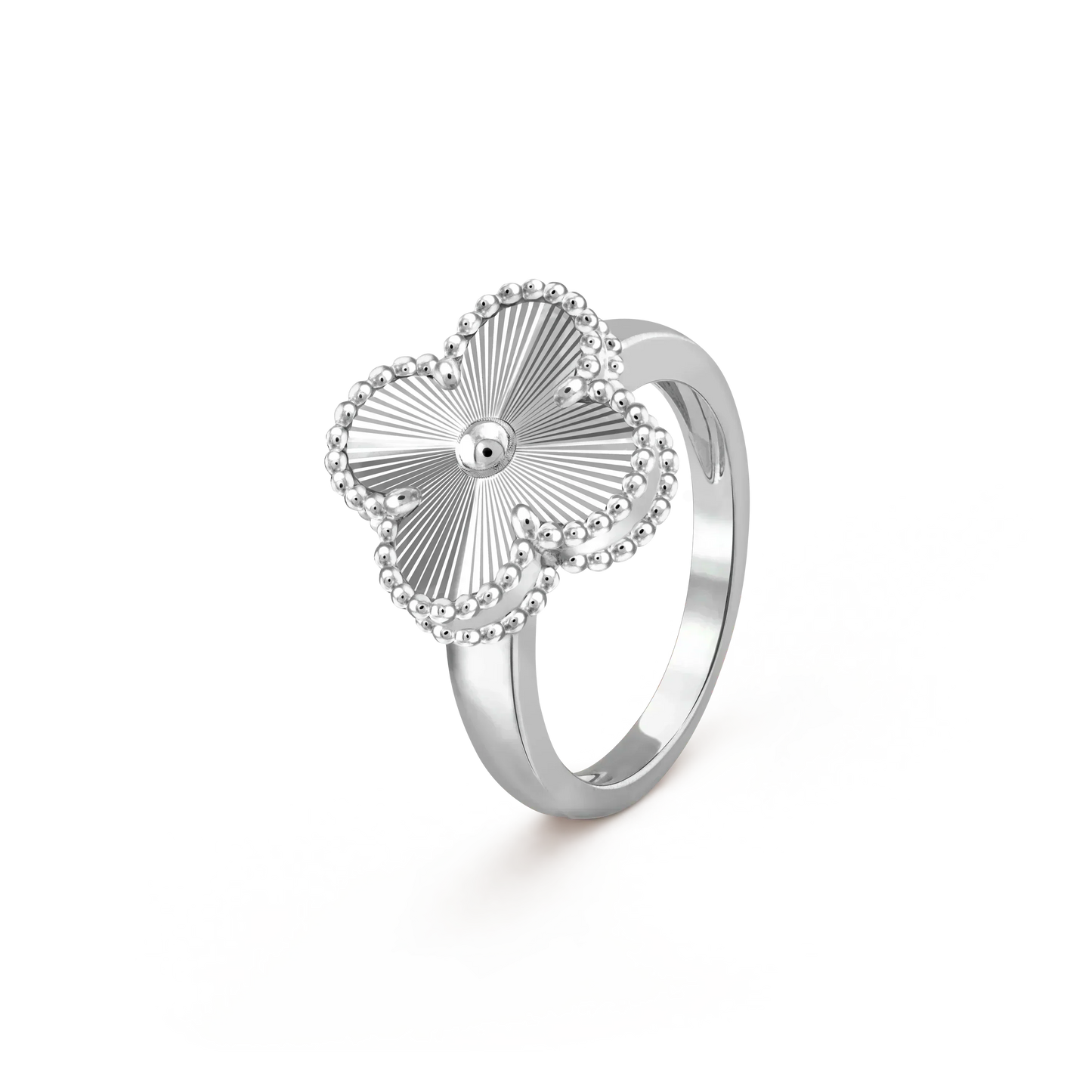 [Glimmer]CLOVER SILVER RING