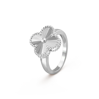 [Glimmer]CLOVER SILVER RING