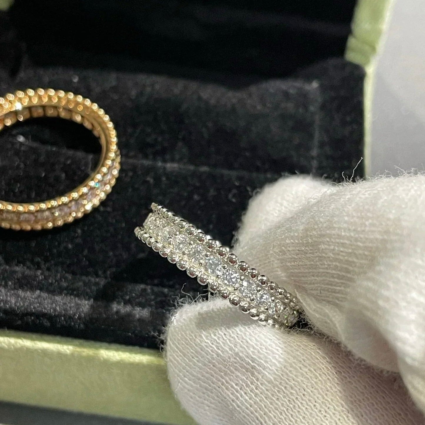 [Glimmer]PERLEE DIAMOND SILVER RING